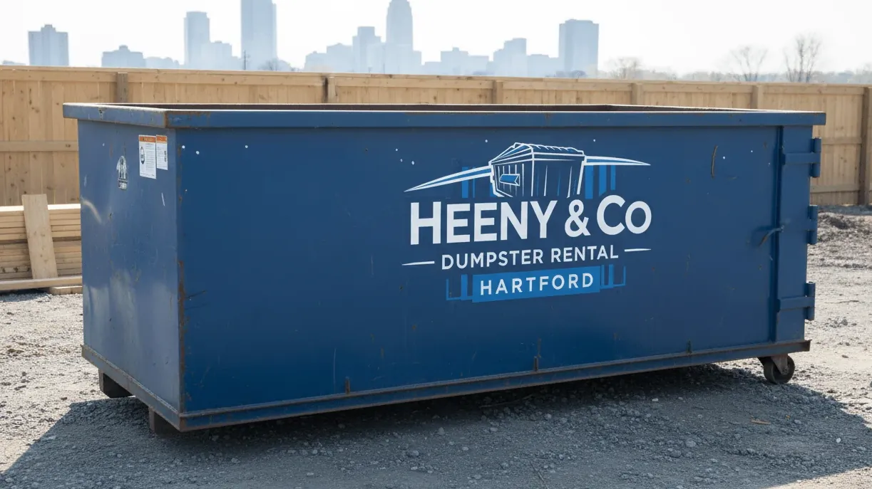 Connecticut recycling and disposal rules — container holding material that may legally be disposed of in Connecticut