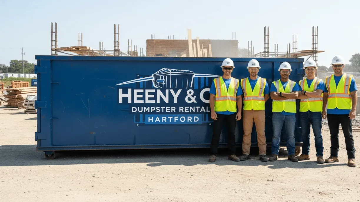 Construction debris disposal in Connecticut — mixed C and D load bound for a permitted volume reduction plant