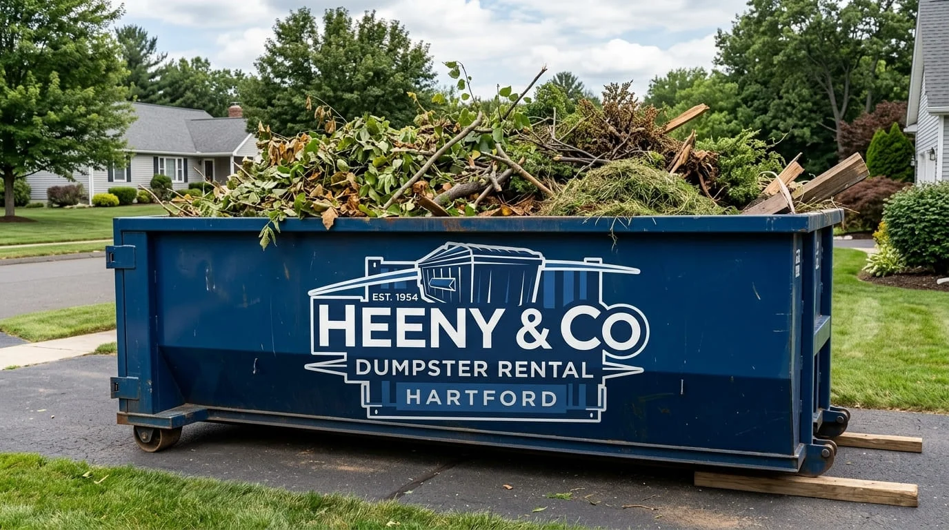 Yard Waste Dumpster Rental Hartford CT-img